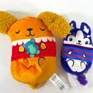 Dogs Vs Squirls Set of 2 Bean Bag Plush Alice 6” Hazel 4” Mini Collectibles Pups